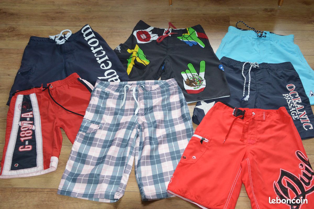 Calecons de bain 12 ans abercrombie billabong (image 1)