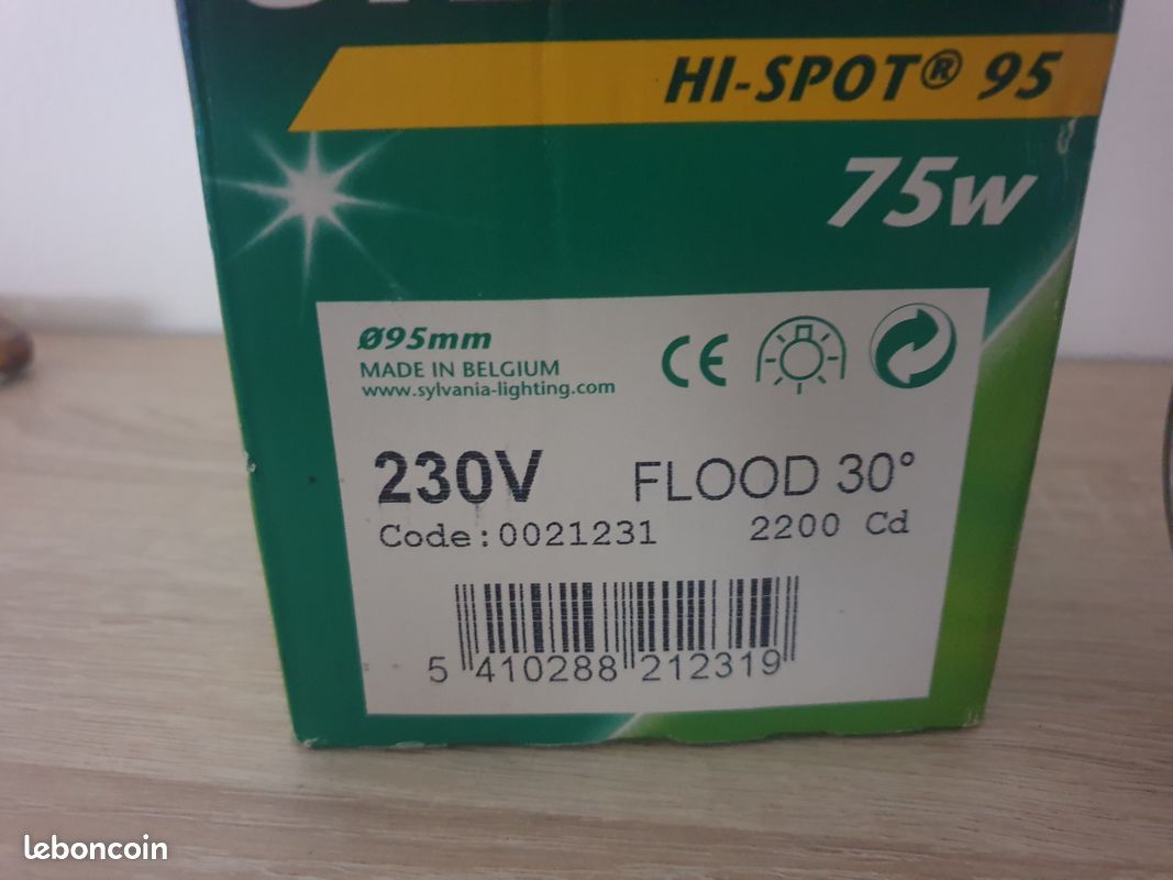 Ampoule sylvania hi spot 75 w 230 v neuf (image 4)