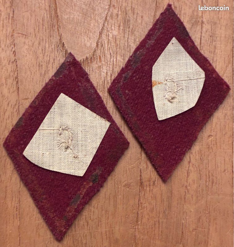 6e Section du Service de Santé des Armées SSA, losange modèle 1945, insigne de collection (image 3)