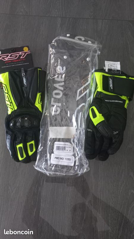 Gants RST Paragon V Waterproof S/8 cuir/textile mi-saison (image 1)