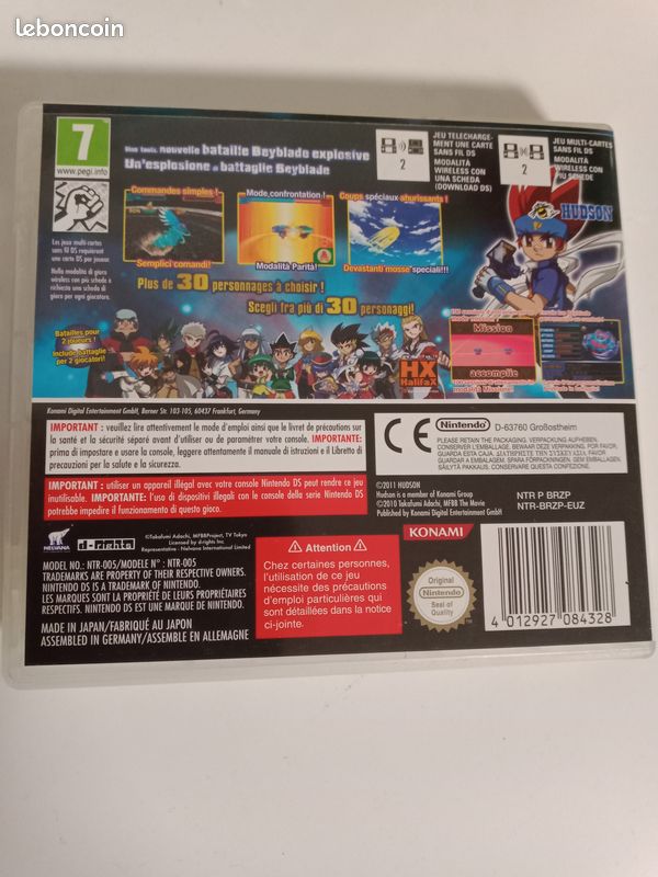 Jeu Nintendo ds beyblade (image 2)
