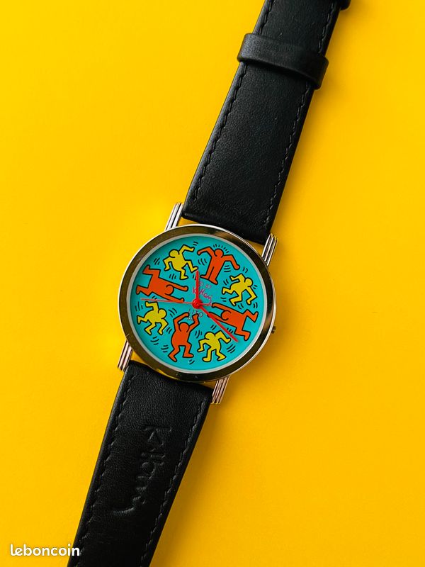 Montre Keith HARING numérotée pour LITO - design coloré (2 modèles disponibles) COLLECTOR (image 1)