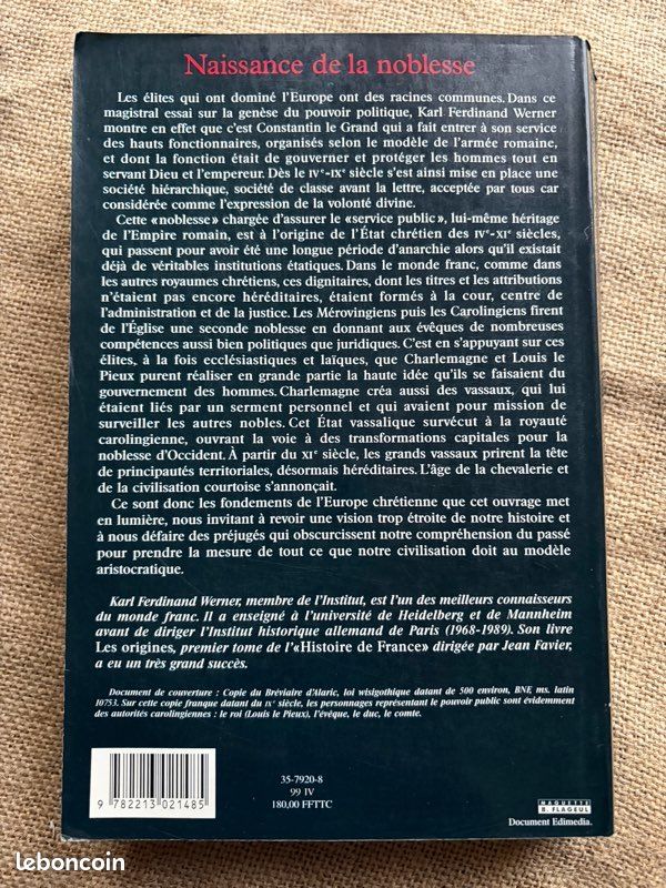 Naissance de la noblesse – Karl Ferdinand Werner – Fayard 1998 (image 6)