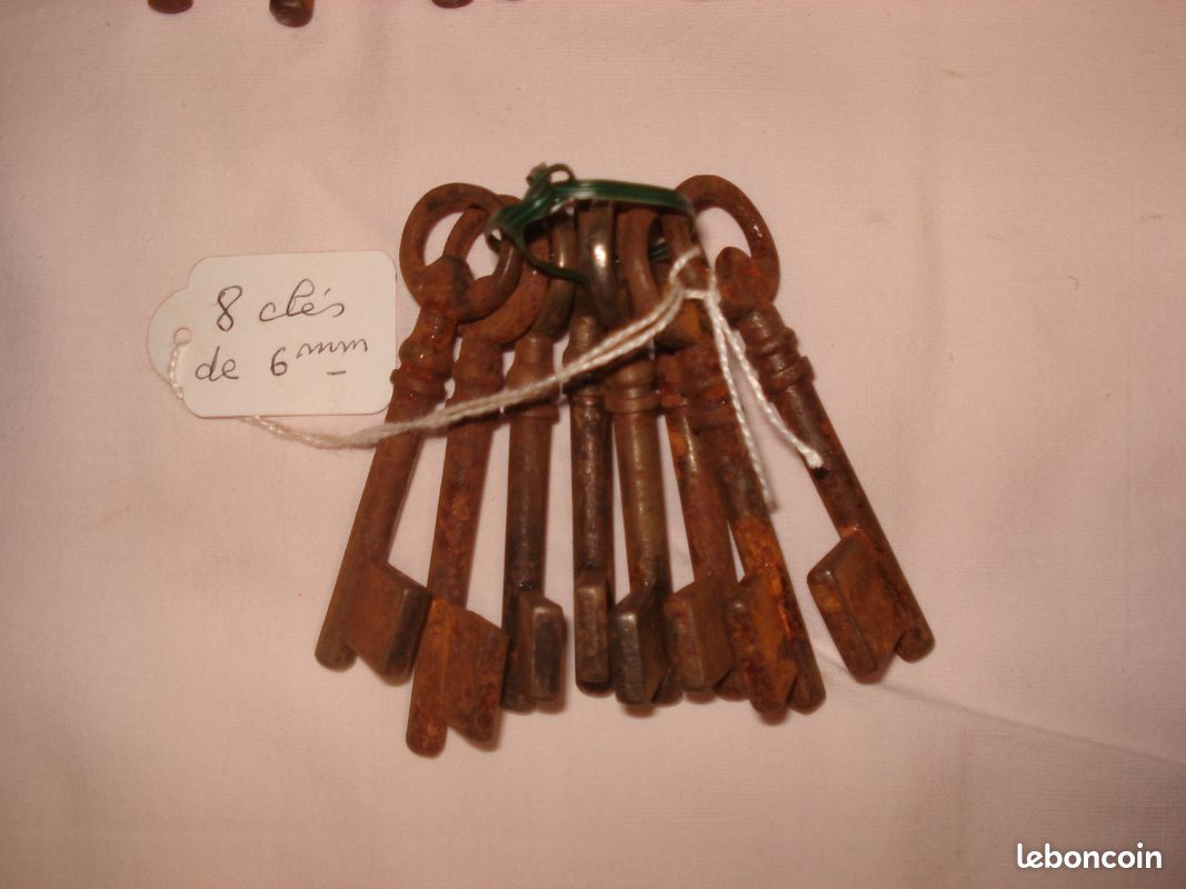 Lot d'ébauches de clés acier (5,5/6/6,5 et 7 mm.) (image 4)