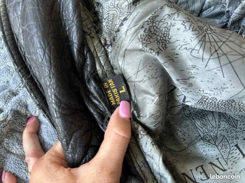 Blouson moto en cuir (image 3)