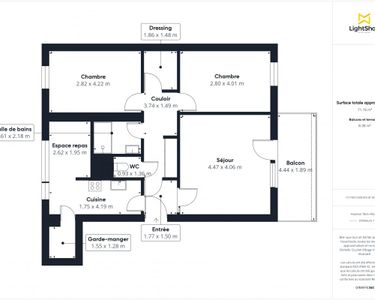 Appartement 210 000 € - 69 m²