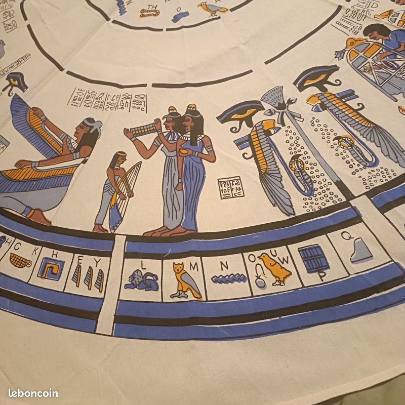 Nappe + 6 serviettes motifs égyptiens (image 12)