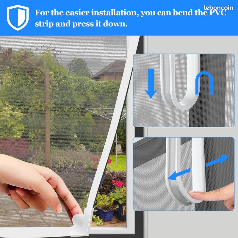 MagnéTique Moustiquaire Porte 215 X 260 Cm Fermeture Automatique Rideau De Porte Anti Insecte Mouche Pour Enfants Et Animaux De Compagnie[Gris