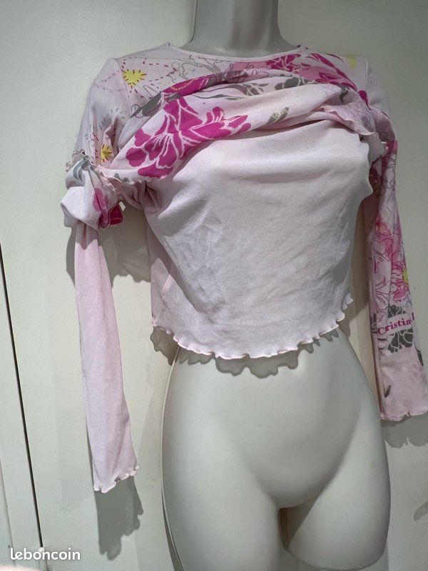 T-shirt Christian Lacroix, junior, Rose, jaune bleu, fuchsia fleuri 11 ans (image 16)