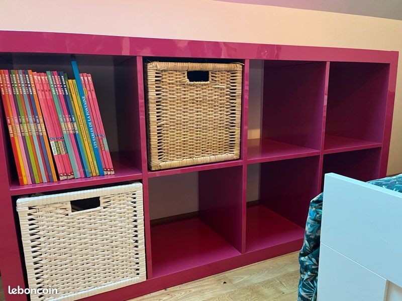 Meuble étagère laqué rose IKEA (image 6)