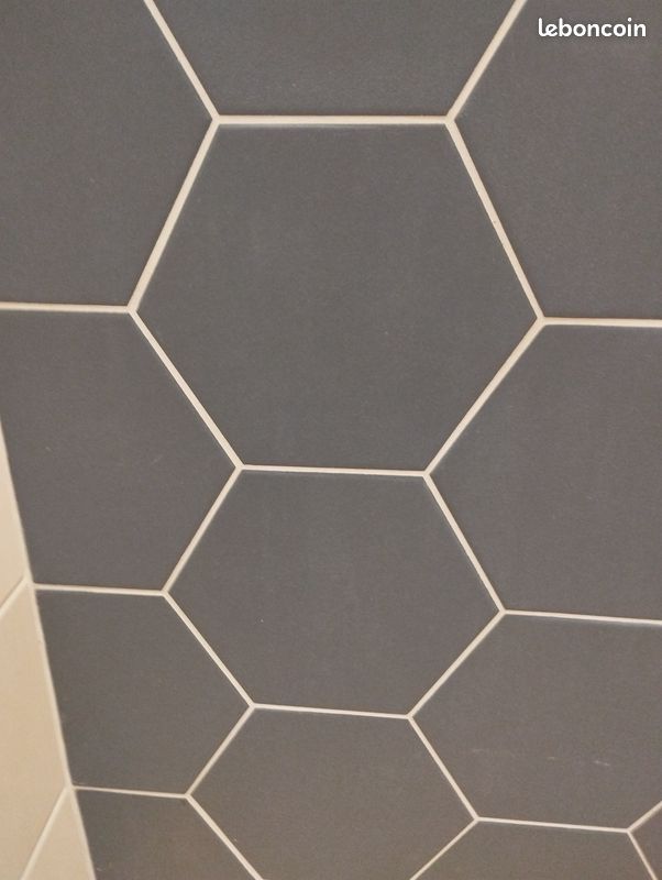 Faïence bleue hexagonale (image 1)