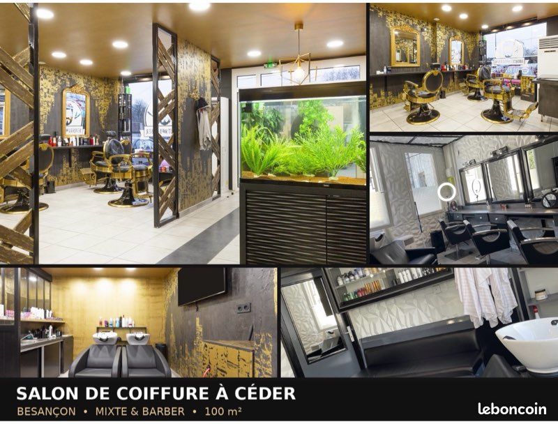 À VENDRE – Salon de coiffure mixte & barber – 100 m² – Besançon (image 1)