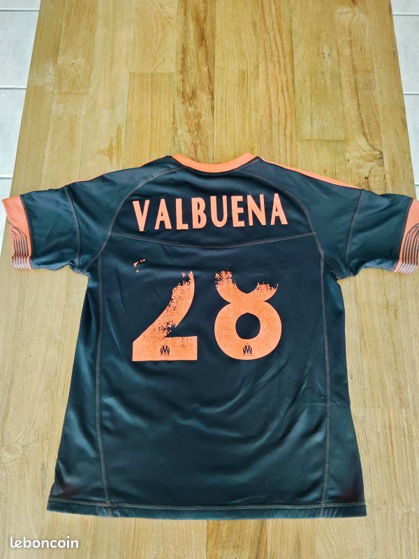 Maillot OM Collector 2012/2013 Third - Taille S - Réversible Valbuena / Akhenaton - Adidas
