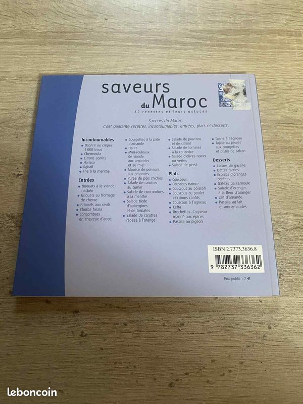 Livre cuisine Saveurs du Maroc (image 2)