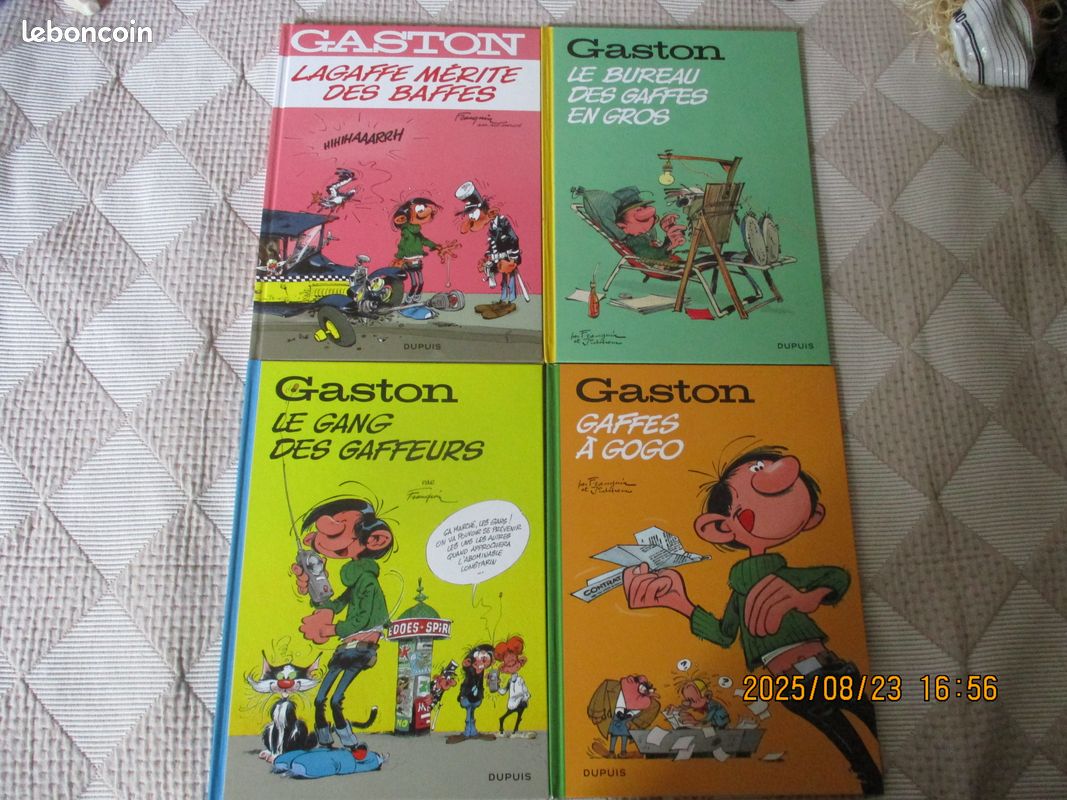 Lot de 4 BD de Gaston Lagaffe de Franquin & Jidéheur (image 1)