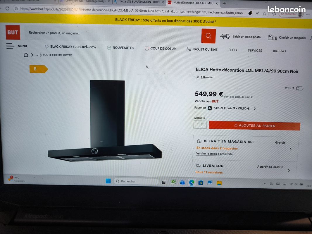 Vente de hotte (image 1)