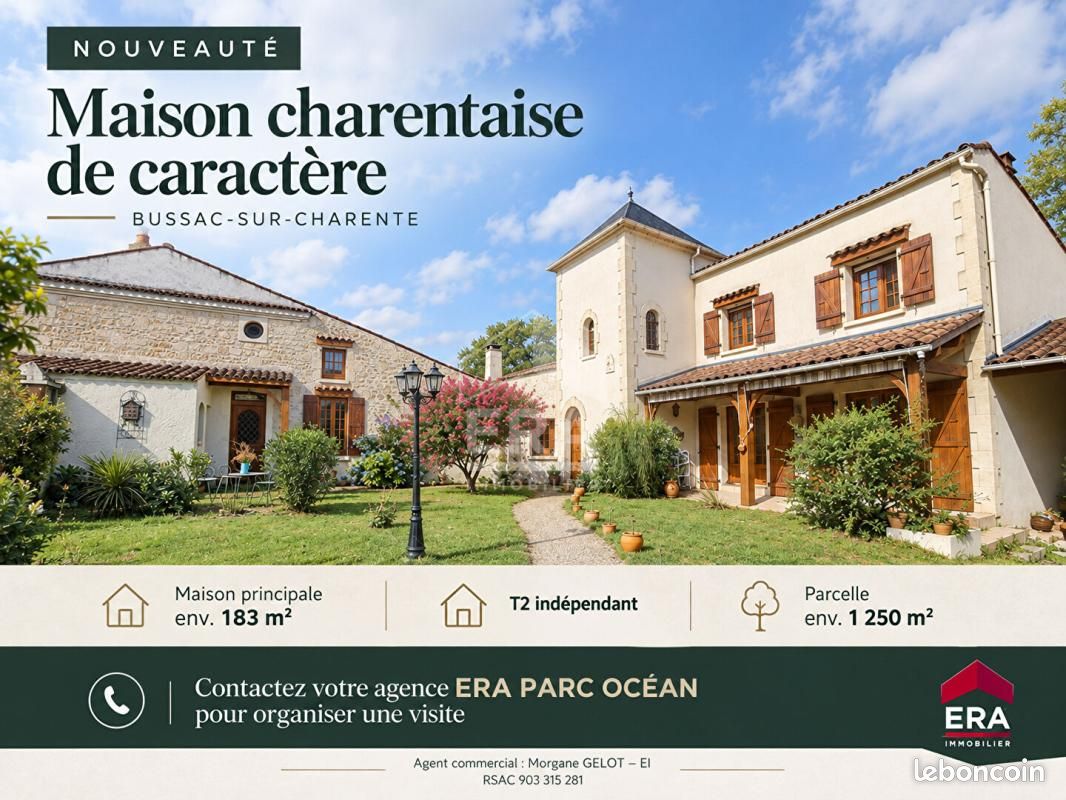 Maison 9 pièces 218 m² · à Bussac-sur-Charente · 218 m² · 365 680 €