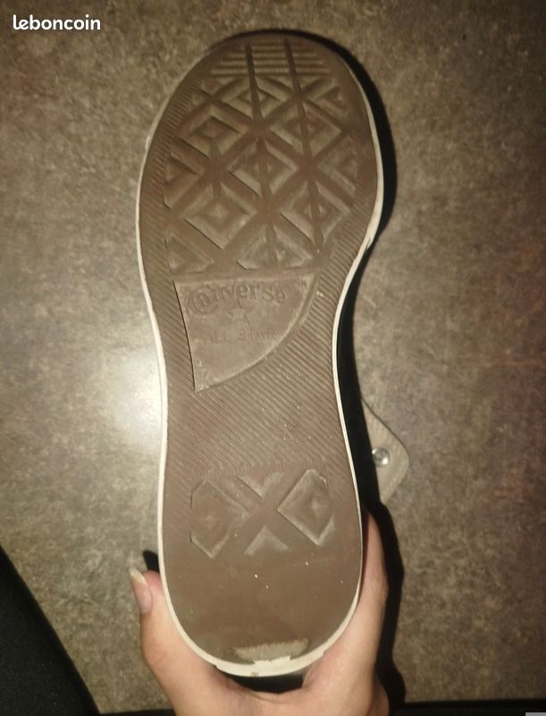 Converse haute beige taille 40 (image 5)
