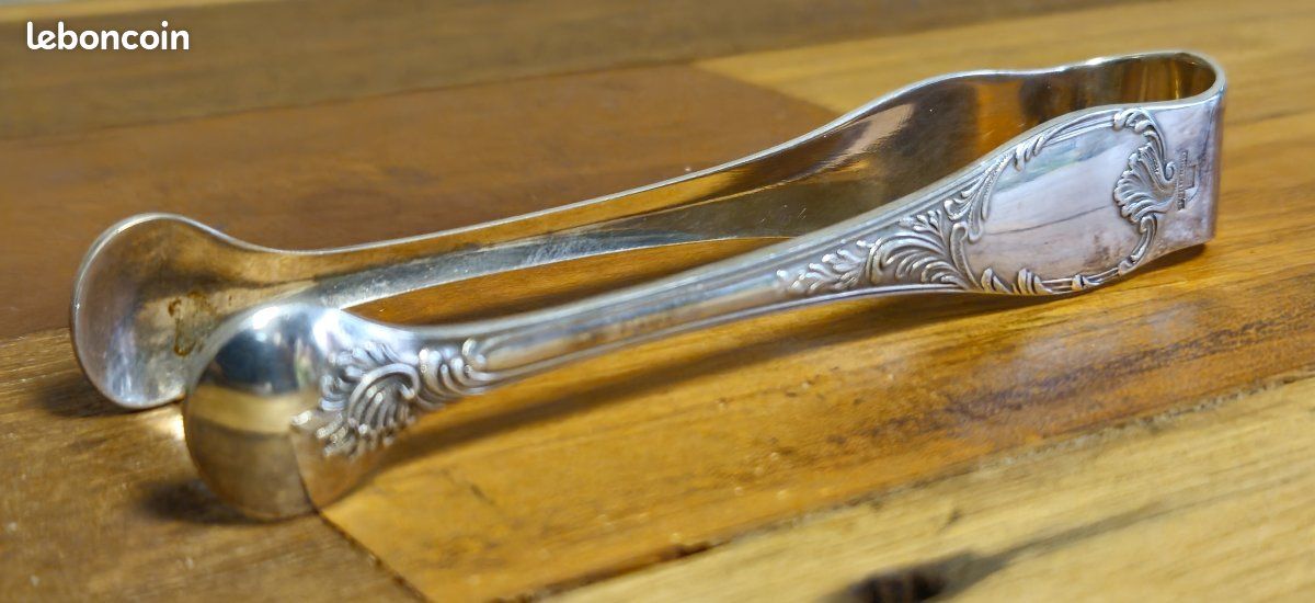 Pince à Sucre Christofle - Modèle Coquille - Métal Argenté - Arts De La Table