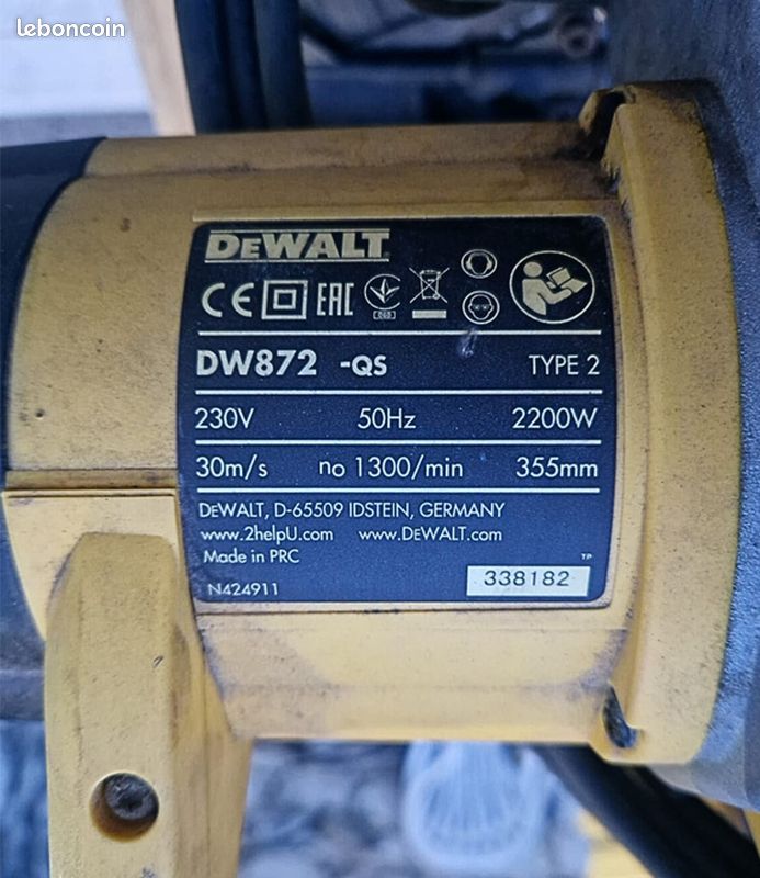 Tronçonneuse à métaux Dewalt (image 3)