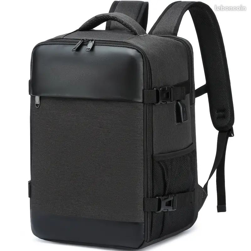🔥 Valise cabine sac à dos avion 14" – bagage multifonction avec compartiment PC, prise USB, rando, voyage, sport, avion, court séjour, sac antivol, neuf, compact et léger (image 1)