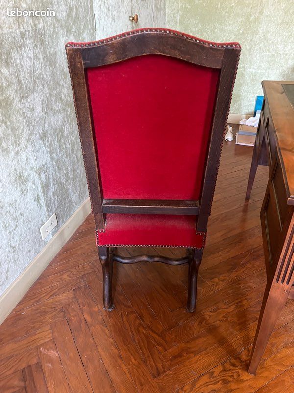 Chaise Louis XIII Os de mouton (image 5)