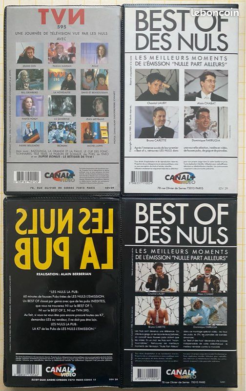 Vintage Lot 4 VHS - Les Nuls - Best of - La pub (image 2)