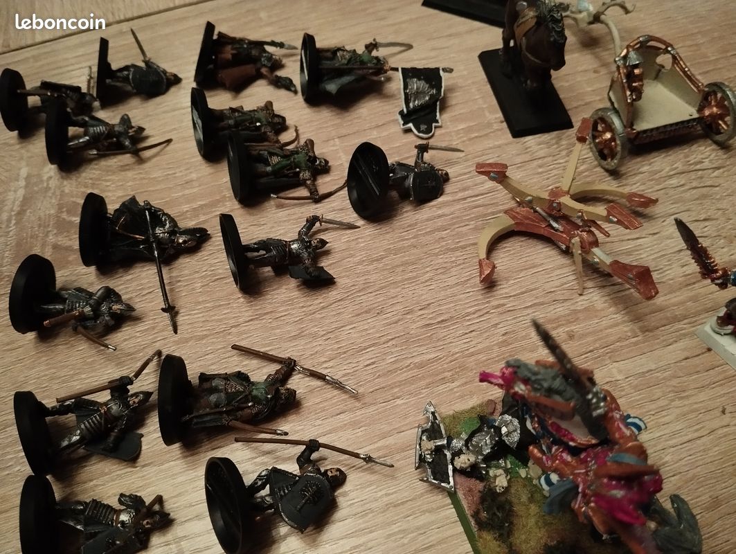 Lot 6 figurines / Warhammer / Orc / Plomb / Peintes / Années 90