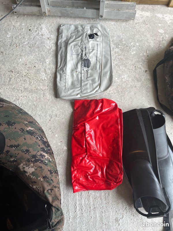 Float tube Hart rouge/camouflage AOR - pack complet, quasi neuf (image 4)