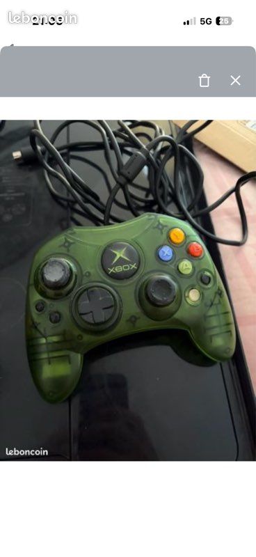Manette XS PAD Vert Fluo Pour Xbox Première Génération - Filaire Bigben