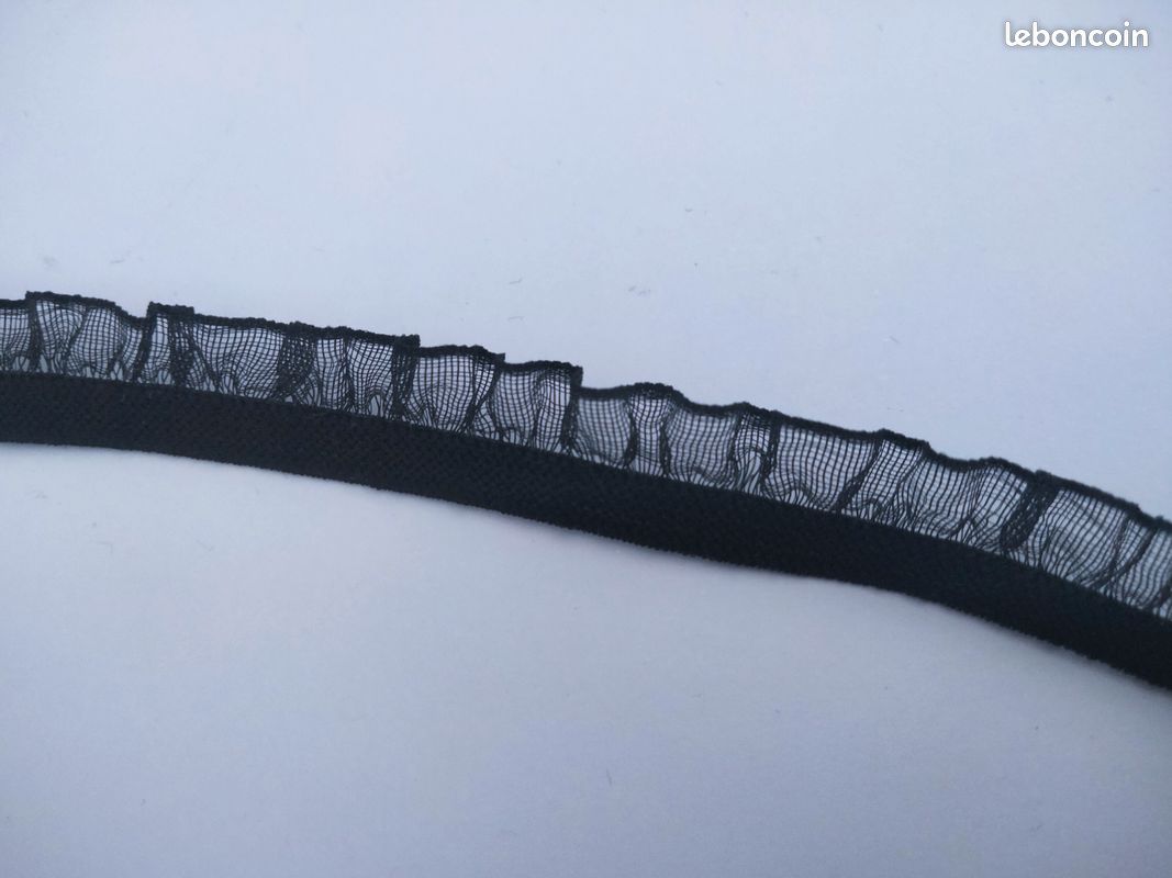 Elastique froufrou noir 5 mètres (image 1)