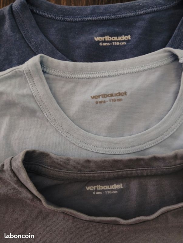 Lot de 3 T-shirts garçon Vertbaudet - Taille 6 ans (image 6)