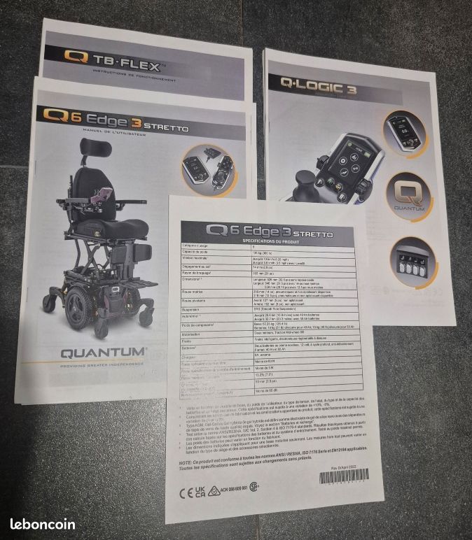 Fauteuil roulant électrique Quantum Q6 Edge 3 stretto (image 3)