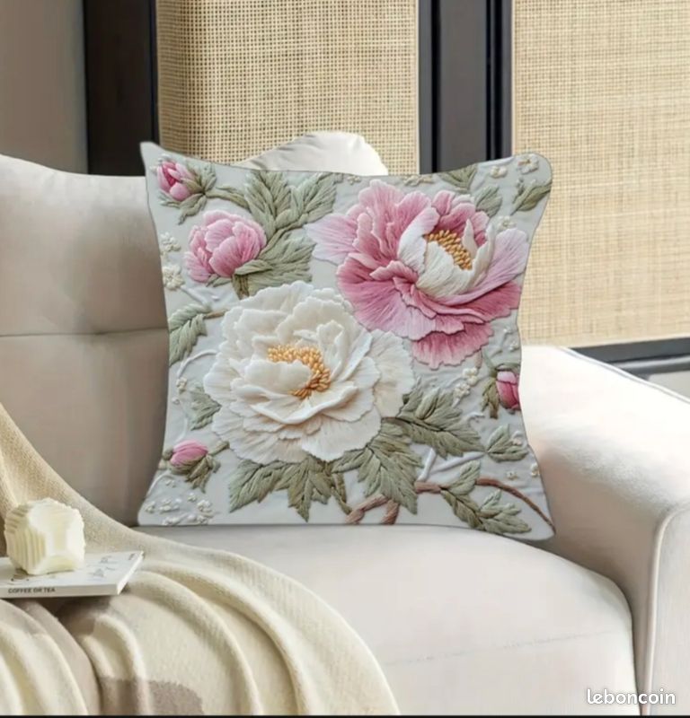 Housse de Coussin, 45 x 45cm , Fausse Fourrure Deluxe Décoratif Canapé