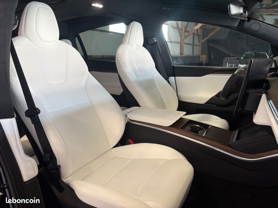 TESLA MODEL-X 100D ELECTRIC 685ch 296PPM 100KWH PALLADIUM 4WD DUAL-MOTOR BVA / VOLANT YOKE - FSD NIVEAU 4 (image 11)
