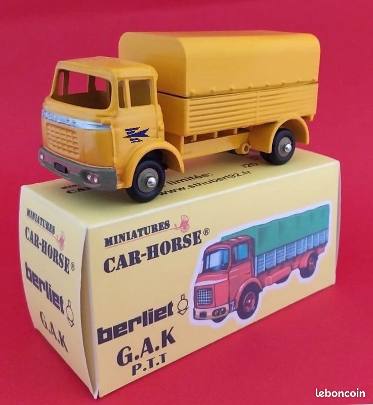 ANCIEN CAMION BERLIET GAK & Remorque Antargaz JRD Dinky réf: 132