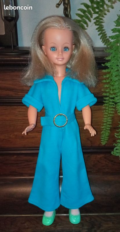 Pour poupée Cathie Bella :robe tenue de présentation 1968