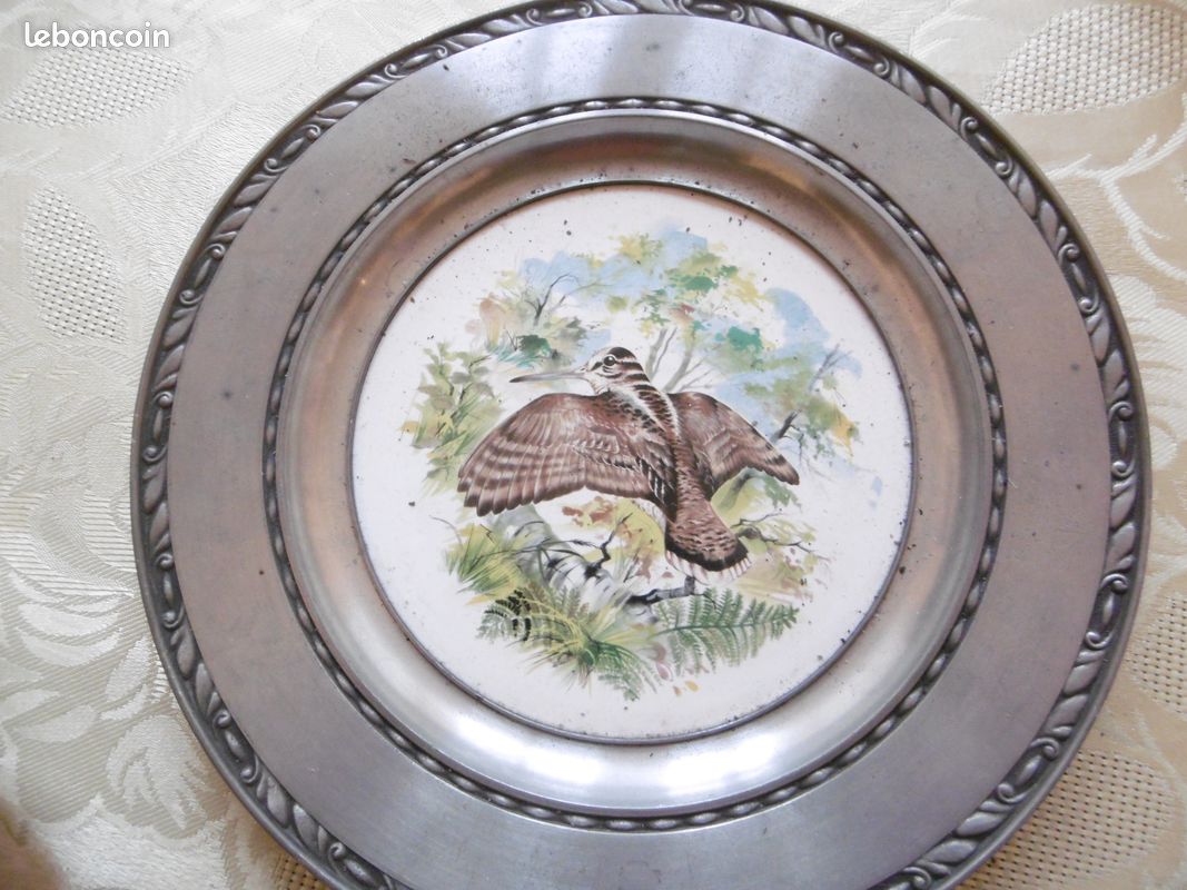 ASSIETTE décorative "CHASSE" DELFTS (image 1)