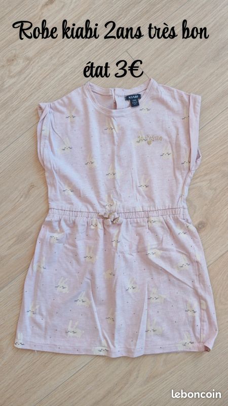 Robe rose Kiabi 2ans (image 1)
