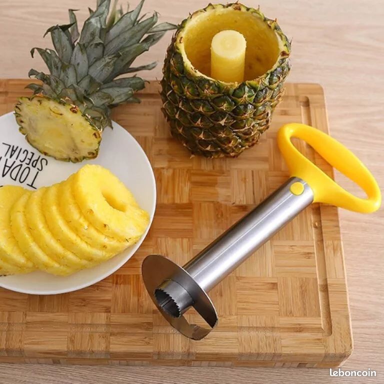 Éplucheur d'ananas en spirale en acier inoxydable, machine de découpe