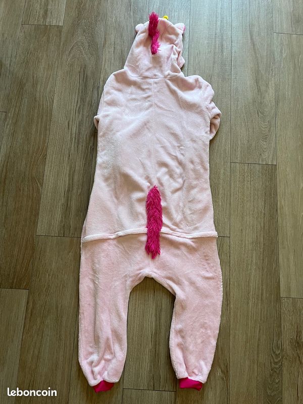 Déguisement / Pyjama Licorne Rose pale (image 4)