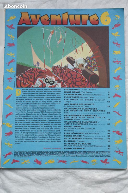 BD Métal Hurlant Aventure n°6 juillet 1984 (image 4)