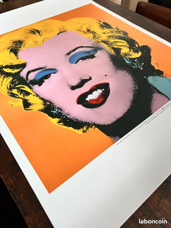 Affiche poster Marilyn Monroe - offset 1998 - Andy Warhol (image 8)