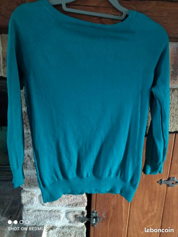Gilet fin vert canard T34-36 Camaïeu (image 2)
