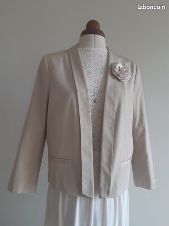 Veste Blanche Klapa Taille 40 - Neuve Avec étiquettes, Style Habillé, Doublure Polyester