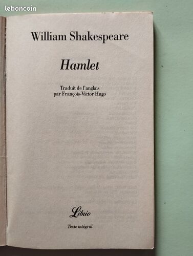 [Livre] Hamlet - Bon état (image 2)