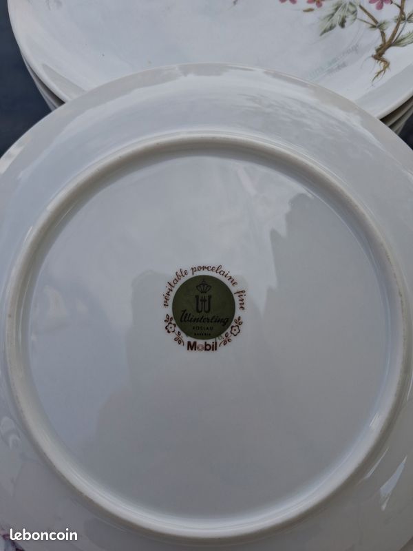 Lot service porcelaine fleuri (image 5)