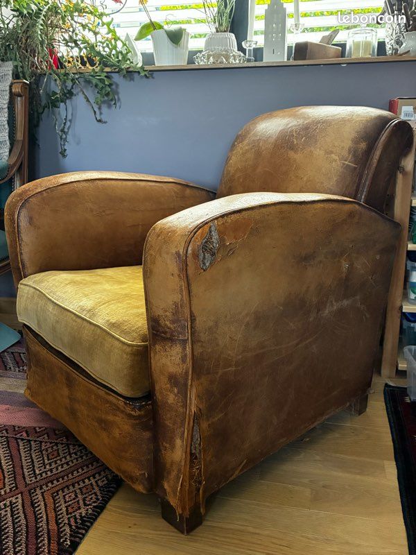 Fauteuil club années 30 (image 1)