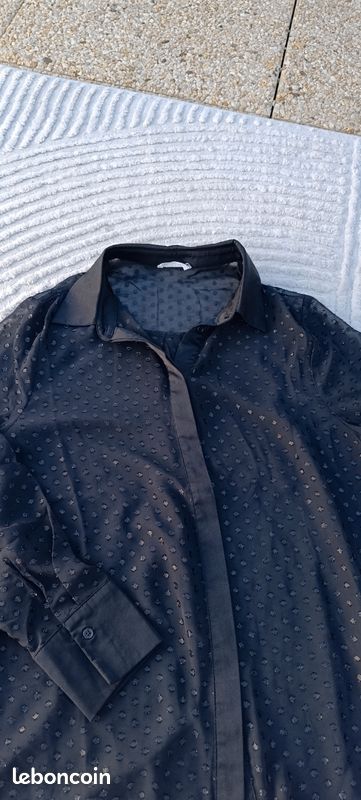 Blouse noire cache cache (image 2)