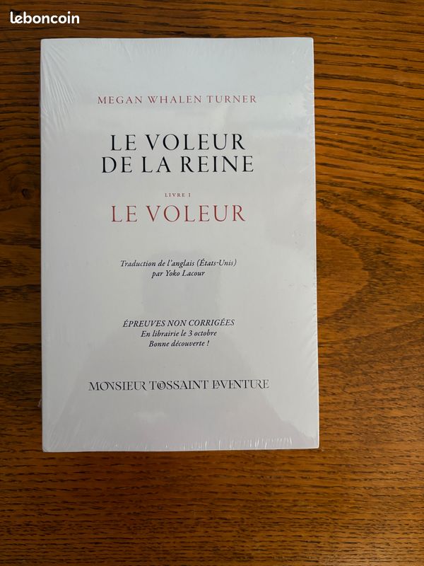 Livre | Le voleur de la Reine – Tome 1 et 2 - Épreuves non corrigées (image 1)